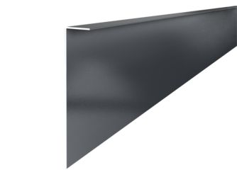 Einfache Seitenverblendung 180mm RAL9007 7399 3000x180x2mm