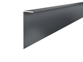 Einfache Seitenverblendung 90mm RAL9007 7395 1900x90x2mm