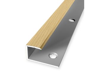 Einfassprofil PF 213H 13mm Alu Eiche hell Holzdekorfolie