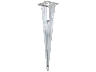 Einschlag-Bodenhülse f.Stahlrohr-Zaunpf., feuerverz., Länge500mm, für PfostenØ34mm Einschlag-Bodenhülse f.Stahlrohr-Zaunpf., feuerverz., Länge500mm, für PfostenØ34mm