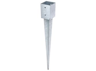 Einschlag-Bodenhülse, für Vierkantholzpfosten, feuerverzinkt,101x101/900mm Einschlag-Bodenhülse, für Vierkantholzpfosten, feuerverzinkt,101x101/900mm