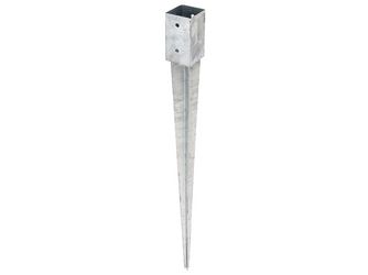 Einschlag-Bodenhülse, für Vierkantholzpfosten, feuerverzinkt, 71x71/900mm Einschlag-Bodenhülse, für Vierkantholzpfosten, feuerverzinkt, 71x71/900mm