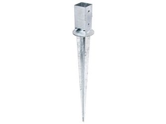 Einschlag-Bodenhülse, für Vierkantholzpfosten, verstellbar, fvz, 71x71/900mm Einschlag-Bodenhülse, für Vierkantholzpfosten, verstellbar, fvz, 71x71/900mm