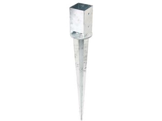 Einschlag-Bodenhülse, für Vierkantholzpfosten, verstellbar, fvz, 91x91/900mm Einschlag-Bodenhülse, für Vierkantholzpfosten, verstellbar, fvz, 91x91/900mm