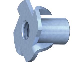 Einschlagmuttern RN 990 Stahl verz blau passiviert