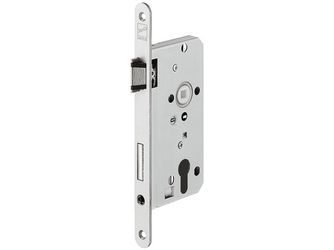 Einsteckschloss PZ silb. DL55/20 240x100x30mm für Drehtüren Startec Profilzylinder Dornmaß 55mm
