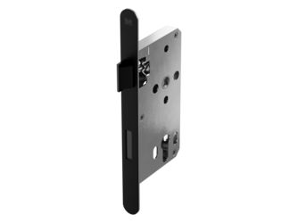 Einsteckschloss UVERO 302 m. Riegelöffnung Profilzylinder Klippstulp Graphitschwarz L