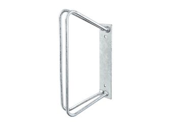 Einzel-Fahrradhalter, feuerverz., Befest.a.d.Wand, Bügelh.350mm, Halter45° Einzel-Fahrradhalter, feuerverz., Befest.a.d.Wand, Bügelh.350mm, Halter45°