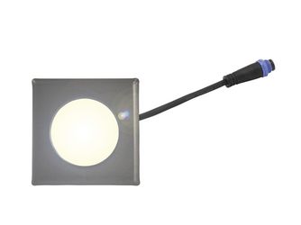 Einzelspot warmweiß eckig 60x60mm Anthrazit