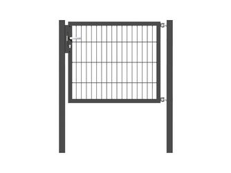 Tor Doppelstabmatte Stahl feuerverzinkt anthrazit "Flexo"