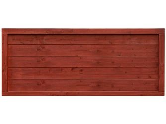 Sichtschutzzaun Douglasie schwedenrot lasiert "Amrum"