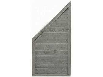 Sichtschutzzaun Douglasie felsgrau lasiert "Amrum"