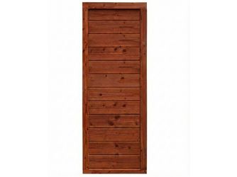 Sichtschutzzaun Douglasie mahagoni lasiert "Amrum"