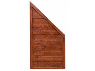 Sichtschutzzaun Douglasie mahagoni lasiert "Amrum"