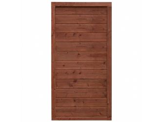 Sichtschutzzaun Douglasie mahagoni lasiert "Amrum"