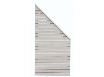 Sichtschutzzaun Douglasie cremeweiß lasiert "Baltrum"