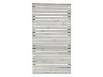 Sichtschutzzaun Douglasie cremeweiß lasiert "Baltrum"