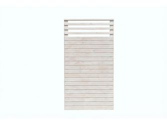 Sichtschutzzaun Douglasie cremeweiß lasiert "Baltrum"