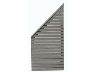 Sichtschutzzaun Douglasie felsgrau lasiert "Baltrum"