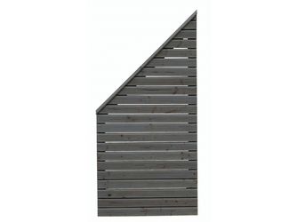 Sichtschutzzaun Douglasie graphitgrau lasiert "Baltrum"