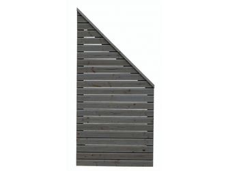 Sichtschutzzaun Douglasie graphitgrau lasiert "Baltrum"