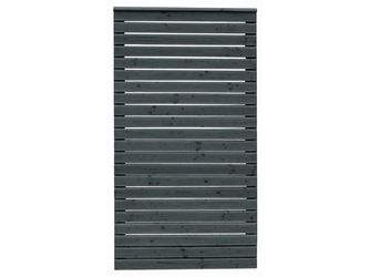 Sichtschutzzaun Douglasie graphitgrau lasiert "Baltrum"