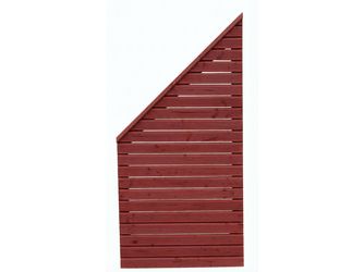 Sichtschutzzaun Douglasie schwedenrot lasiert "Baltrum"