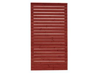 Sichtschutzzaun Douglasie schwedenrot lasiert "Baltrum"