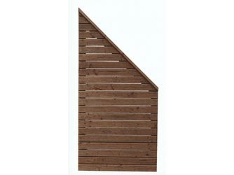 Sichtschutzzaun Douglasie walnuss lasiert "Baltrum"