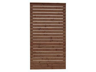 Sichtschutzzaun Douglasie walnuss lasiert "Baltrum"