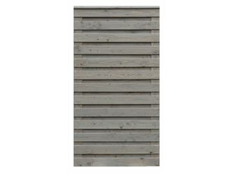 Sichtschutzzaun Douglasie felsgrau lasiert "Borkum"