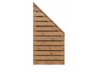 Sichtschutzzaun Douglasie cappuccino lasiert "Borkum"