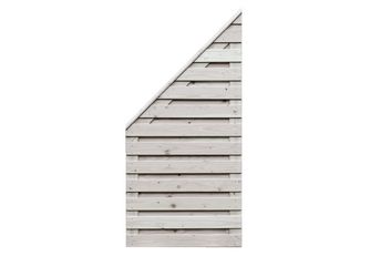 Sichtschutzzaun Douglasie cremeweiß lasiert "Borkum"