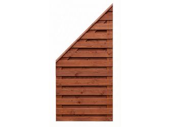 Sichtschutzzaun Douglasie mahagoni lasiert "Borkum"