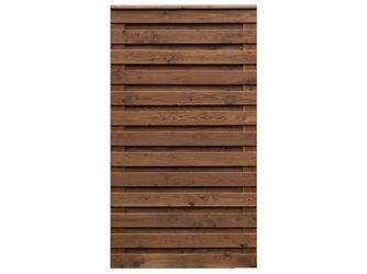 Sichtschutzzaun Douglasie walnuss lasiert "Borkum"