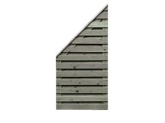 Sichtschutzzaun Fichte KDI KD grau "Borkum"