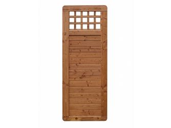 Sichtschutzzaun Douglasie cappuccino lasiert "Ebstorf"