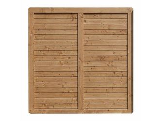 Sichtschutzzaun Douglasie cappuccino lasiert "Ebstorf"