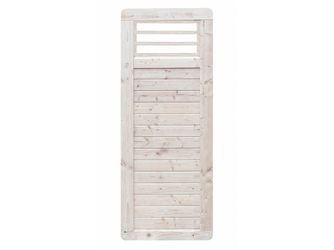 Sichtschutzzaun Douglasie cremeweiß lasiert "Ebstorf"