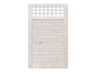 Sichtschutzzaun Douglasie cremeweiss lasiert "Ebstorf"