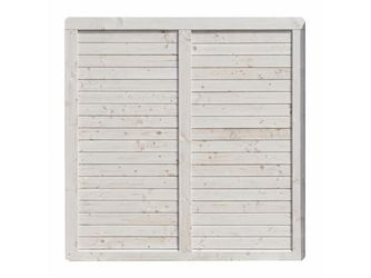 Sichtschutzzaun Douglasie cremeweiss lasiert "Ebstorf"