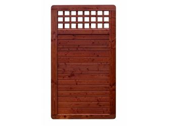 Sichtschutzzaun Douglasie mahagoni lasiert "Ebstorf"