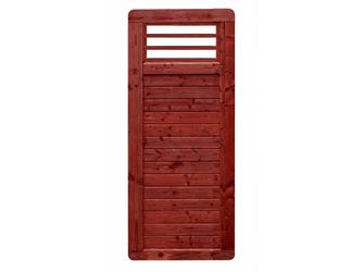 Sichtschutzzaun Douglasie schwedenrot lasiert "Ebstorf"