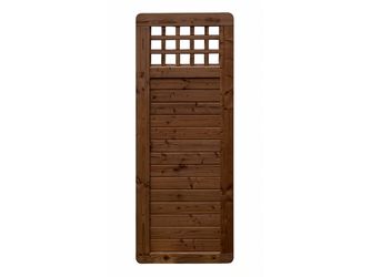 Sichtschutzzaun Douglasie walnuss lasiert "Ebstorf"