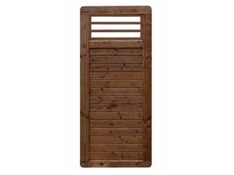 Sichtschutzzaun Douglasie walnuss lasiert "Ebstorf"