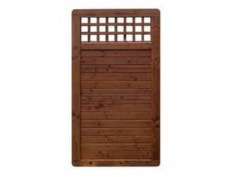 Sichtschutzzaun Douglasie walnuss lasiert "Ebstorf"