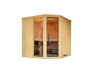 Element-Ecksauna VARBERG 3 GTF, Kompakt 9.0