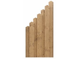 Sichtschutzzaun Fichte cappuccino lasiert "Scheerer"