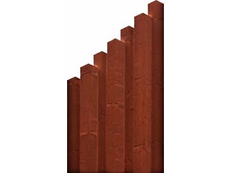 Sichtschutzzaun Fichte mahagoni lasiert "Scheerer"