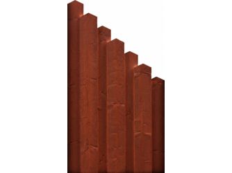 Sichtschutzzaun Fichte mahagoni lasiert "Scheerer"